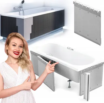 Podomítkové těleso pro obdélníkovou vanu Schedpol 170 x 58 cm