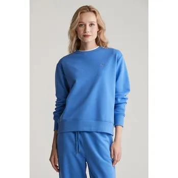 Dámská mikina MIKINA GANT SHIELD C-NECK SWEAT PERFECT BLUE