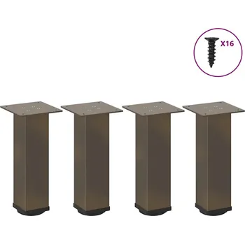 Stolová podnož OMAXI Nohy konferenčního stolku 4 ks přírodní ocel 42-44 cm ocel 956324