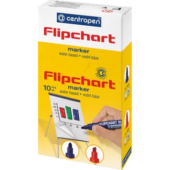 Centropen Značkovač 8550 kulatý na papír černý balení 10ks