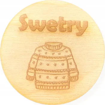 Obraz DŘEVĚNÁ PLAKETA ŠTÍTEK NA ZÁSUVKY KRABIČKA DECOUPAGE PLAKETY 1 KS