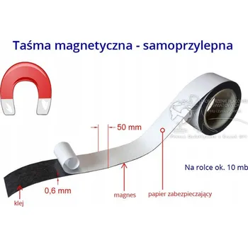Lepicí páska Magnetická páska Samolepicí 5 cm