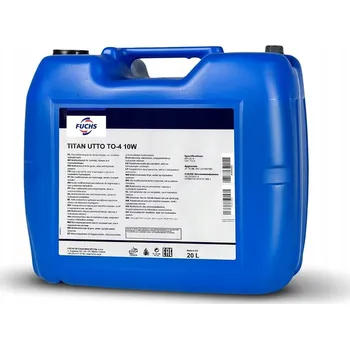 Motorový olej Převodový a hydraulický olej pro stroje FUCHS TITAN UTTO TO-4 SAE 10W 20L