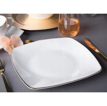 Talíř Mělký jídelní talíř porcelán MariaPaula Moderna Gold 25 cm