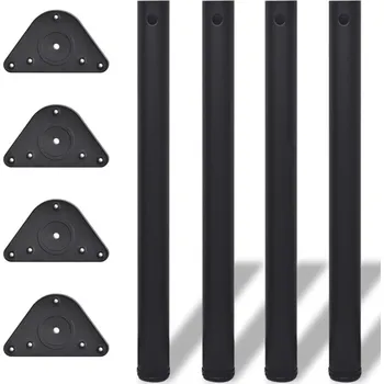 Psací stůl OMAXI 4 stolové nohy s nastavitelnou výškou černé, 710 mm 946632