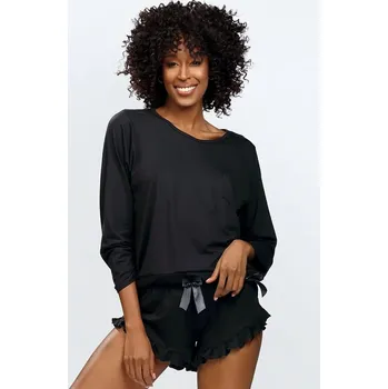 Dámské pyžamo DKaren Ronnie S-XL set černá L