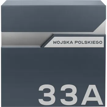 Poštovní schránka Šedá poštovní schránka M-TEC Poštovní schránka a držákem na noviny