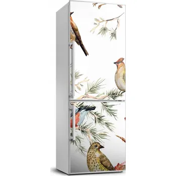 Fototapeta Samolepka na lednici Ptáci a jehličnany 70x190 cm
