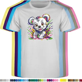 Chlapecké tričko detske-levne-bavlnene-tricko-potisk-pes-nezbedne-stene Barva: Ash melange - popelová směs, velikost: 128