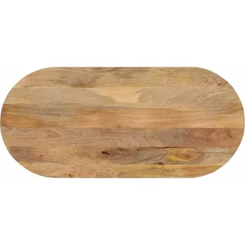 Psací stůl OMAXI Stolní deska 140x50x2,5 cm oválná masivní mangovníkové dřevo 088566