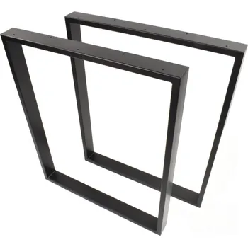 Psací stůl Nohy ke stolu, lavici, psacímu stolu, loft, industrial, kovové, 60x72 cm, profil 6x2, 2 ks