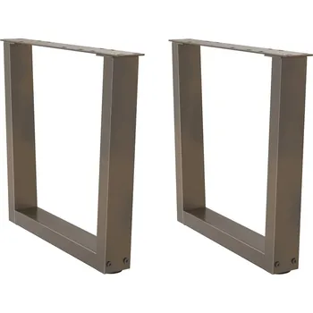 Stolová podnož OMAXI Nohy konferenčního stolku ve tvaru V 2 ks přírodní ocel 50 x (42-43,3) cm ocel 957963