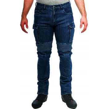 Moto bunda MOTOCYKLOVÉ JEANSY S KEVLAREM RYPARD CARGO DARK BLUE/XL