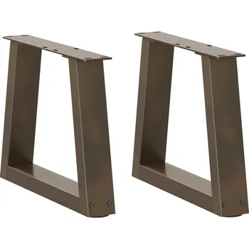 Stolová podnož OMAXI Nohy konferenčního stolku ve tvaru V 2 ks přírodní ocel 40 x (30-31,3) cm ocel 956928