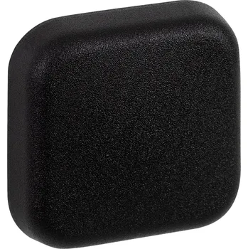 Walteco Dveřní zarážka 43x43mm, samolepicí, černá, 4 ks