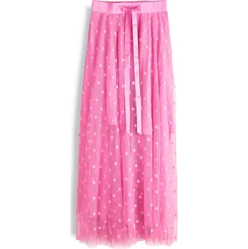 Dámské oblečení GATE Tylová tečkovaná maxi sukně 36 225-0202/65