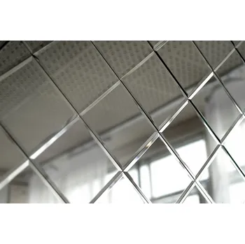 Zrcadlo Zrcadlo Ceramik Studio nástěnné čtvercové stříbrné 200 x 200 mm 4 mm