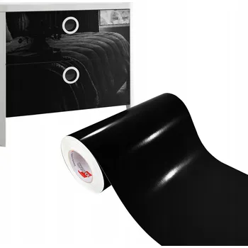 Tapeta ORACAL Fólie Samolepicí PVC Dýha na nábytek Pracovní deska Černý Lesk 33x900 cm