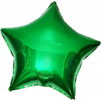 Balónek Fóliový balónek hvězda zelená 45 cm (18 palců)