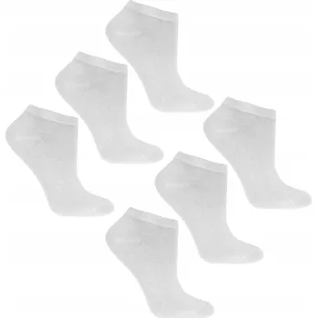 Pánské ponožky Bílé kotníkové ponožky Moraj 6 párů vel 38-41