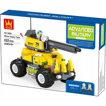 ostatní stavebnice Stavebnice Wanage Armáda Budoucnosti Těžký Tank 322 Dílů