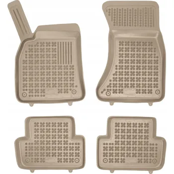 autokoberec Gumové autokoberce béžové Audi A4 III B8 2007-2015