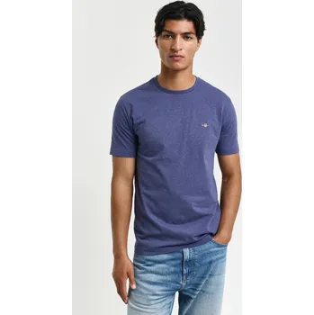 TRIČKO GANT REG SHIELD SS T-SHIRT DARK JEANSBLUE MELANGE