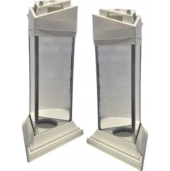 Svíčka HŘBITOVNÍ SVÍČKA KAPLIČKA TROJÚHELNÍK MODERNÍ SVÍTILNY VITRÁŽ