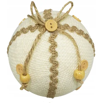 Vánoční dekorace Vánoční Baňky s přívěsky, sada 2 ks, 10 cm