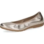 Dámské kožené baleríny 9-22150-42-95I Caprice platinová metalická Barva: platin metal., Velikost: 39