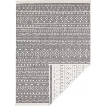 Koberec Na terasu Koberec Kuba boho, krémově šedý 120x170 cm