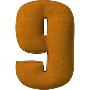 Polštář YellowTipi Polštář Číslice 9 medová