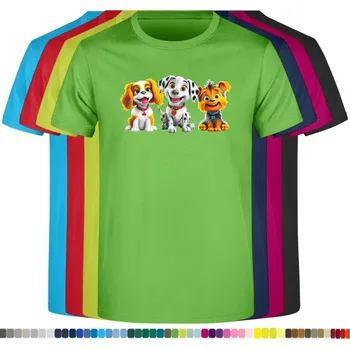 Chlapecké tričko detske-levne-bavlnene-tricko-potisk-roztomila-stenatka Barva: Lime - limetková, velikost: 116