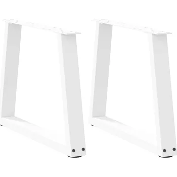 Stolová podnož OMAXI Nohy konferenčního stolku ve tvaru V, 2 ks, bílé, 70 x (42-43,3) cm, ocel 957222