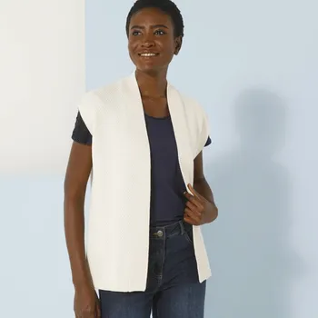 Dámská vesta Vesta bez zapínání režná 34/36