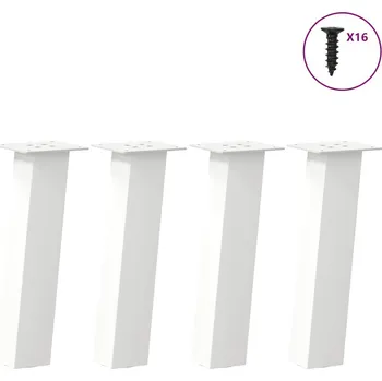 Konferenční stolek OMAXI Nohy ke konferenčnímu stolku 4 ks bílé 30 cm ocelové 956621