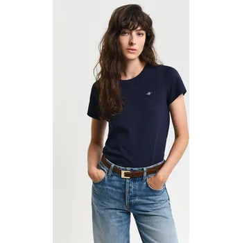 Dámské tričko TRIČKO GANT REG SHIELD SS T-SHIRT EVENING BLUE