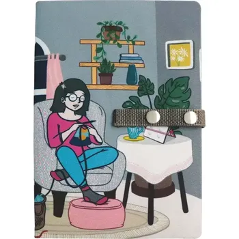 Jehlice KnitPro Passion pouzdro na návody 27cm x 37cm (Passion Knitting Chart Keepers Large (27cm x 37cm) Fold-Up Style)