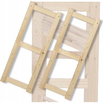 Dílenský regál Dřevěný skladový regál Wamar-Sosenka 85,5 x 1,8 x 33 cm, max. nosnost 50 kg na polici