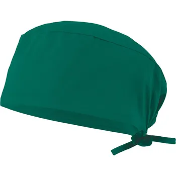 Dámské tričko VL ENLIL. Hygienická keprová čepice (190 g/m²) z bavlny (35 %) a polyesteru (65 %) - Zelená