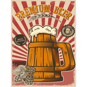 Obraz Cedule Premium Beer