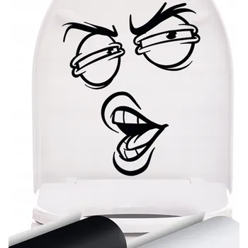 Samolepící dekorace Vtipná samolepka na WC prkénko