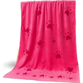 Surtep Animals Ručník PAW s vysokou absorbcí 140x70cm Barva: Červená