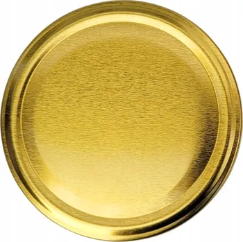 Víčko na zavařovací sklenici Šroubovací Víčko uzávěr na zavařovací sklenice FI 82 4z GOLD 10 Ks