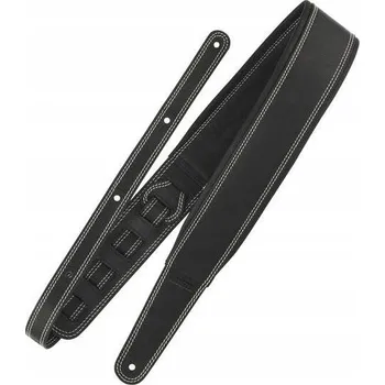 Kytarový popruh Springbreak I Černý kožený kytarový pás