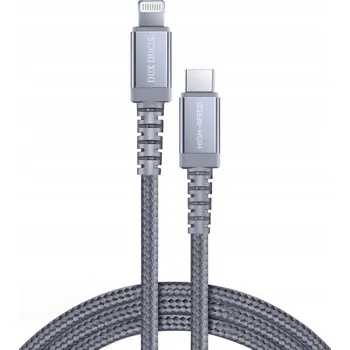 Datový kabel Kabel Dux Ducis USB-C - Apple Lightning 1 m šedý