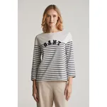 TRIČKO GANT REG BRETON BOAT NECK T-SHIRT EVENING BLUE