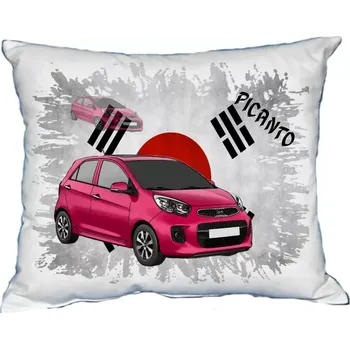 Povlak na polštářek Polštářek s osobním autem Kia Picanto (Polštářek s osobním autem )