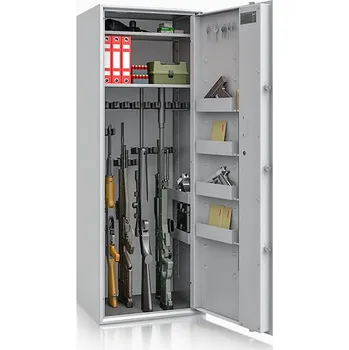 Trezor ISS Skříň na zbraně SIEGEN MAX 500085.02 EL, světle šedá