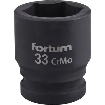 FORTUM hlavice nástrčná rázová 3/4", 33mm, L 57mm